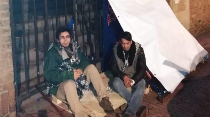 Estudiantes de la Universidad Autónoma de Bogotá, en huelga de hambre