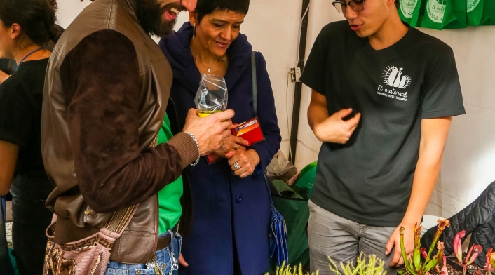 Visitantes en el Jardín Botánico de Bogotá