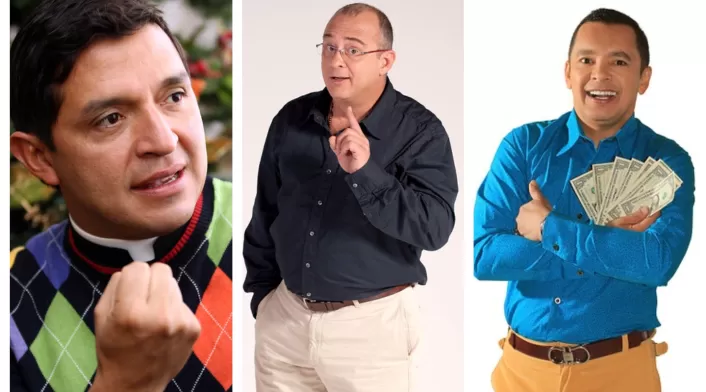 Padre Chucho, Jota Mario Valencia y el profesor Salomón