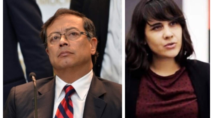 Gustavo Petro y Luciana Cadahia