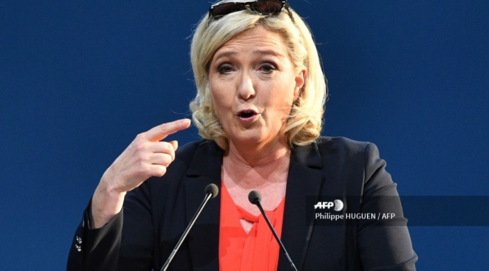 Marine Le Pen, líder de la extrema derecha francesa. Marine Le Pen, líder de la extrema derecha francesa.