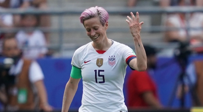 Megan Rapinoe, cocapitana de la selección de fútbol femenino de EE.UU.