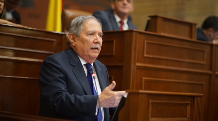 Ministro de Defensa, Guillermo Botero, en debate de moción de censura