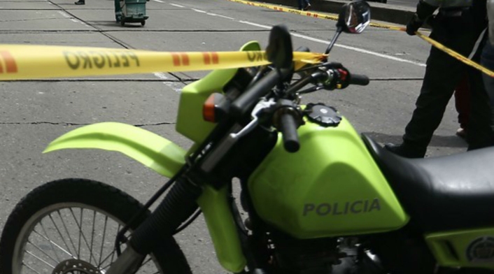 Policías de Bogotá en caso de fleteo Policías de Bogotá en caso de fleteo