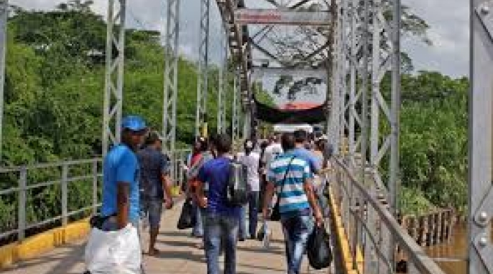 Puente la Unión zona de frontera entre Colombia y Venezuela