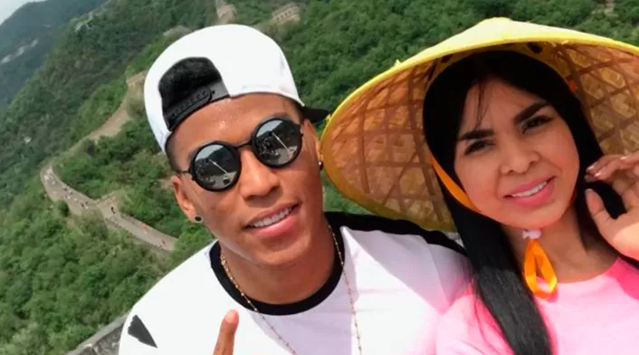 Roger Martínez y Jennifer Villalba Larios durante su estadía en China