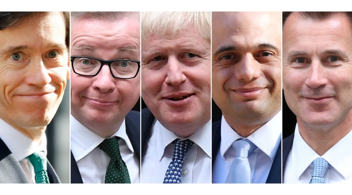 Candidatos a reemplazar a Theresa May