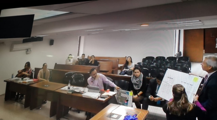 Laura Arboleda, esposa de Francisco Uribe Noguera compareció en el juicio por presunto ocultamiento de pruebas en el caso de 'Yuliana Zamboní.
