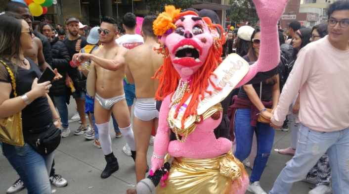 Marcha del Orgullo Gay sobre la Carrera 7