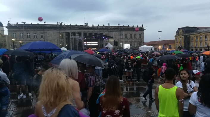 Plaza de Bolívar, Marcha del Orgullo LGBT