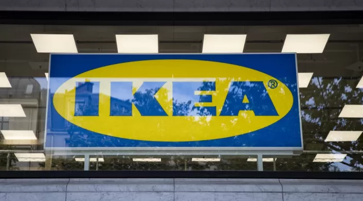 Letreto de la cadena Ikea