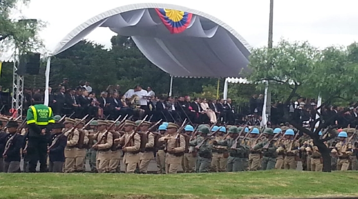 Desfile del 20 de julio en Bogotá