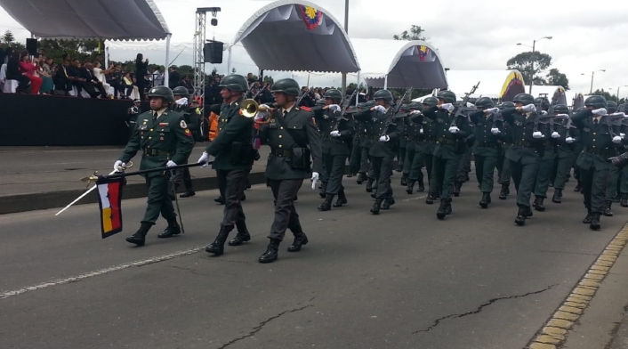Desfile del 20 de julio en Bogotá