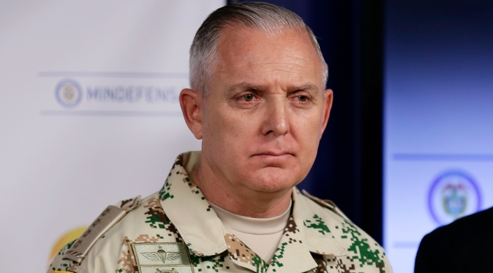 El general Alberto Mejía, ex comandante de las Fuerzas Militares