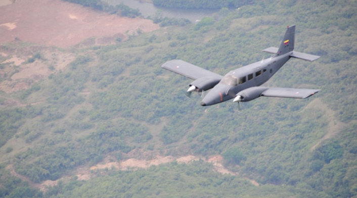 Uno de las aeronaves de Aviación del Ejército