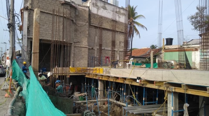 Construcción en Cartagena.