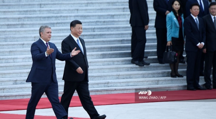 Presidentes Iván Duque y Xi Jinping