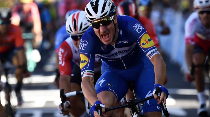 Elia Viviani, ciclista italiano al servicio de Quick Step Elia Viviani, ciclista italiano al servicio de Quick Step