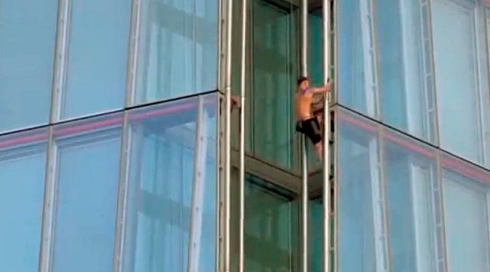 Hombre escala el edificio más alto de Londres