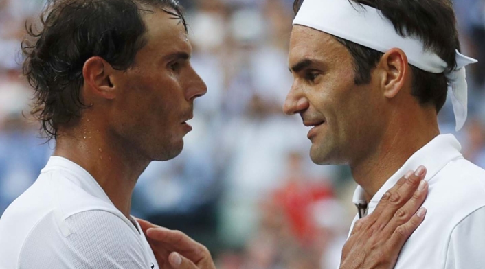 Roger Federer y Rafael Nadal. Roger Federer y Rafael Nadal.