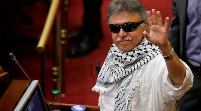 Jesús Santrich, desertor de la Farc. Jesús Santrich, congresista del partido Farc