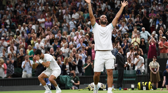 Robert Farah y Juan Sebastián Cabal en el All England Club de Londres