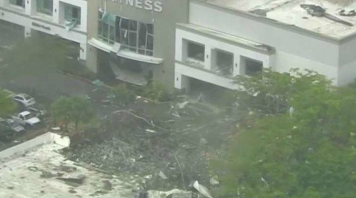El gimnasio LA Fitness, en Florida, tras la explosión