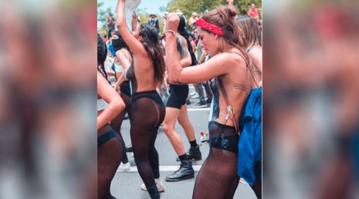Lucy Vives en manifestaciones en Puerto Rico