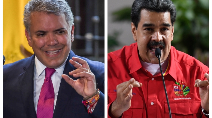 Presidentes Iván Duque y Nicolás Maduro Presidentes Iván Duque y Nicolás Maduro