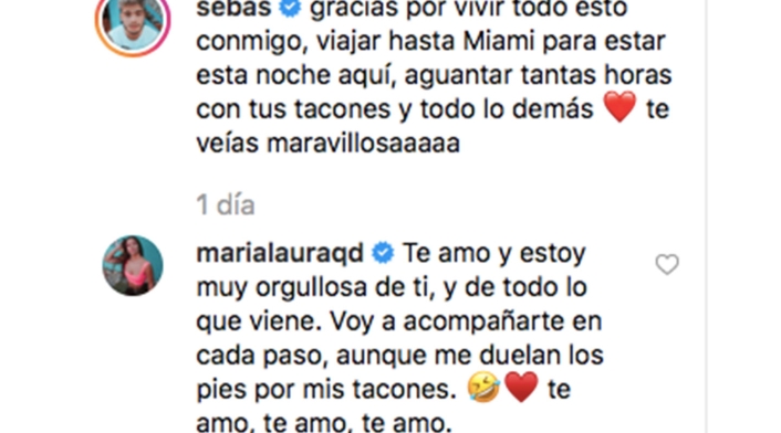 Así fue el mensaje de Sebastián Villalobos y su pareja.