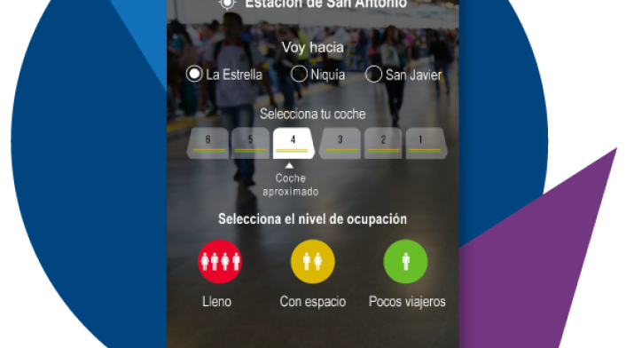 Imagen de la app del Metro de Medellín