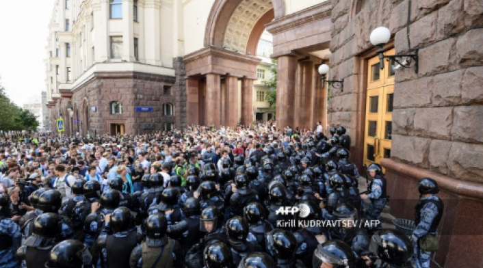 Manifestaciones en Moscú
