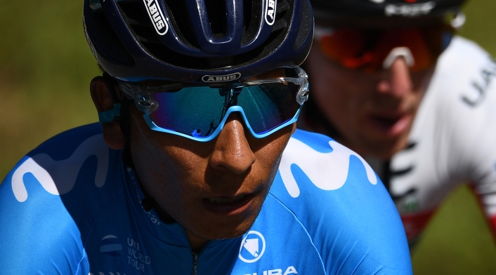 Nairo Quintana, ciclista colombiano. Nairo Quintana, ciclista colombiano al servicio de Movistar Team