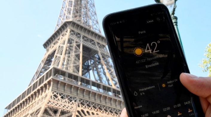 La temperatura en París
