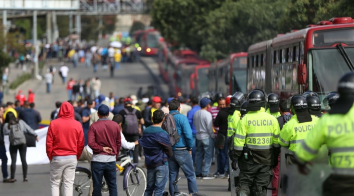 Paro de taxistas en Bogotá Paro de taxistas en Bogotá