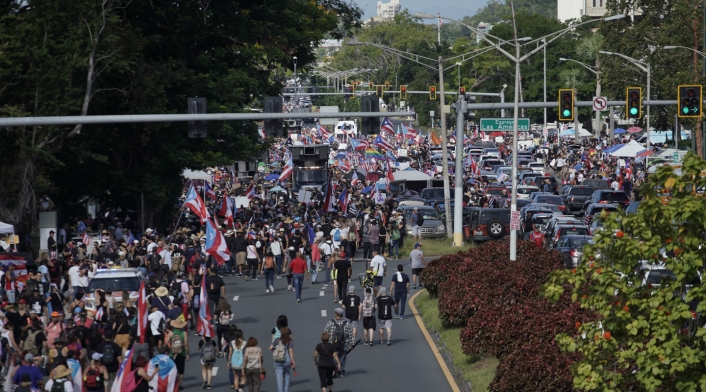 Marchas en Puerto Rico contra Ricardo Rosselló