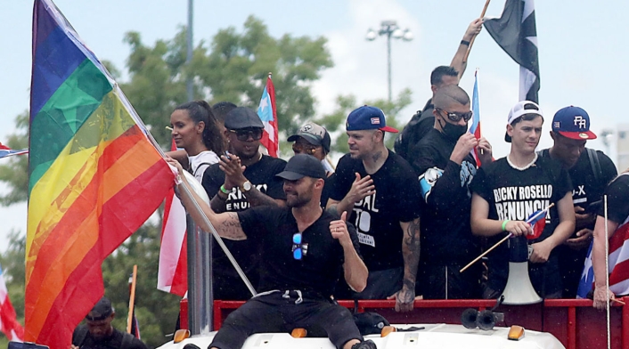 Ricky Martin encabezó las protestas en Puerto Rico.