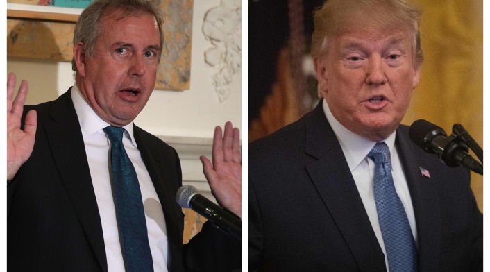 Kim Darroch y Donald Trump