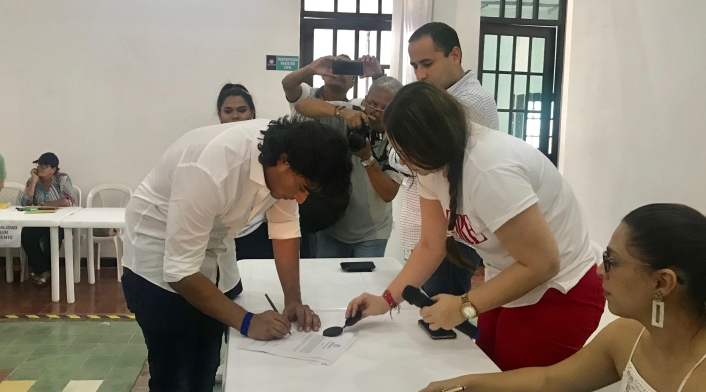 Inscripción candidatura Nicolás Petro.