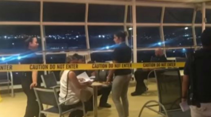 Ventanales del crucero del que cayó una bebé en Puerto Rico.