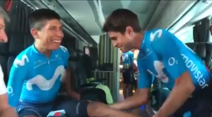 Nairo Quintana y Mikel Landa