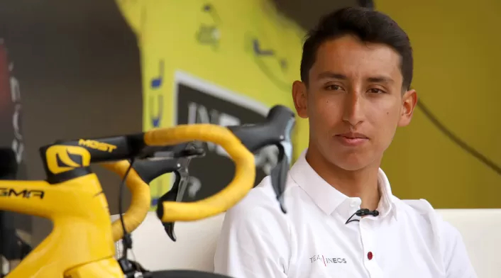 Recibimiento de Egan Bernal tras ganar el Tour de Francia.