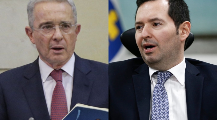 Álvaro Uribe y Jorge Perdomo