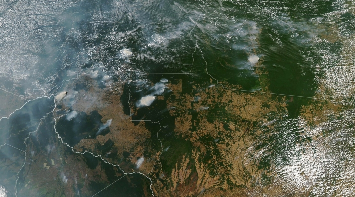 Incendios forestales en la Amazonia brasileña.