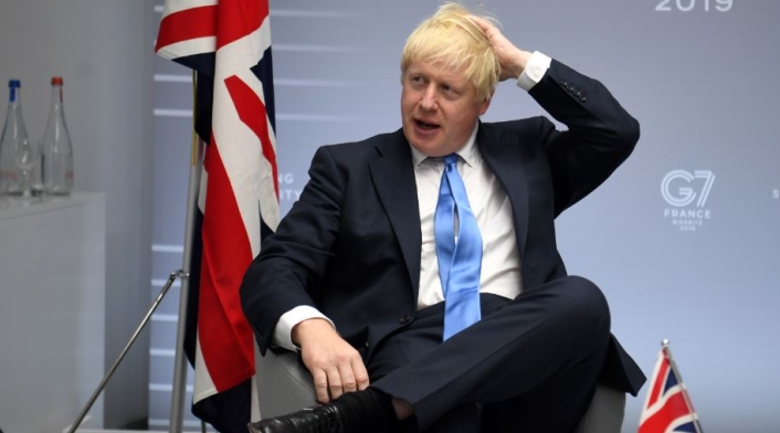 Boris Johnson en la cumbre del G7 Boris Johnson en la cumbre del G7