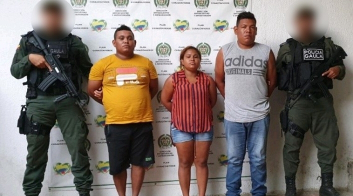 Los capturados actuaban en el medio y bajo sinú.