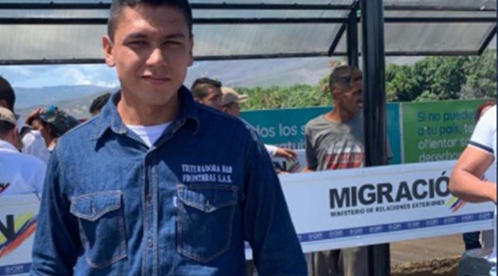 Jorge Iván Cetina, colombiano liberado en la zona de frontera. Jorge Iván Cetina, colombiano liberado en la zona de frontera.