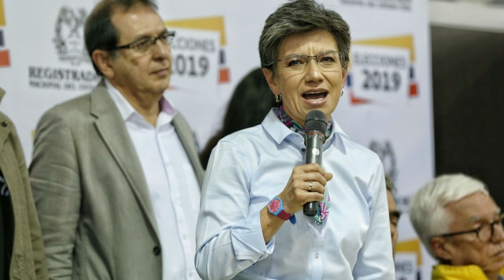 Claudia López, candidata a la Alcaldía de Bogotá