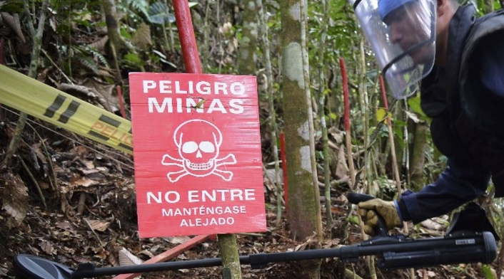 Foto referencia minas antipersonal.