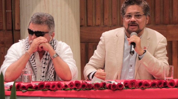 Jesús Santrich e Iván Márquez - diciembre de 2017